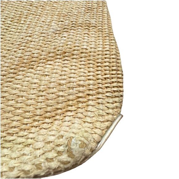 Tory Burch Thea Straw Tote With Chain And Metallic Leather Shoulder Strap Tassle - Picture 7 of 16